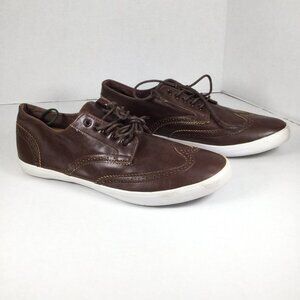Carbon Elements Laced Up Oxfords Brown Size 11